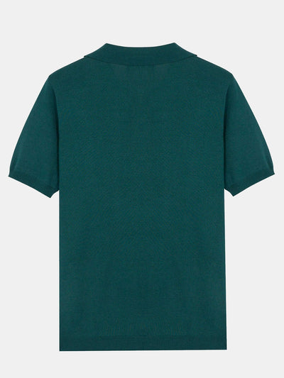 Jasper | Striped Short Sleeve Button Up Sweater Polo