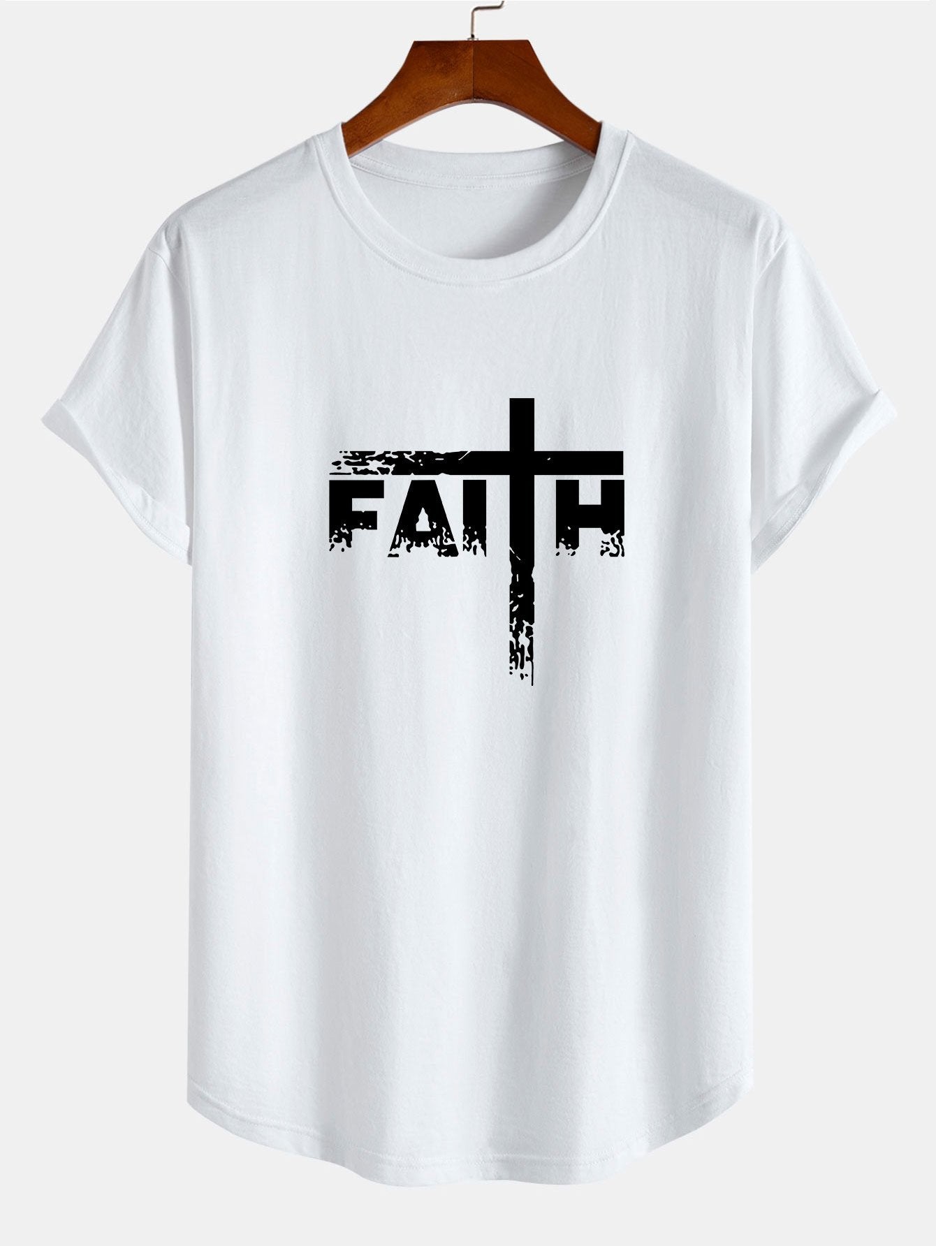 Tito® | Print Cotton Arc Hem T-Shirt