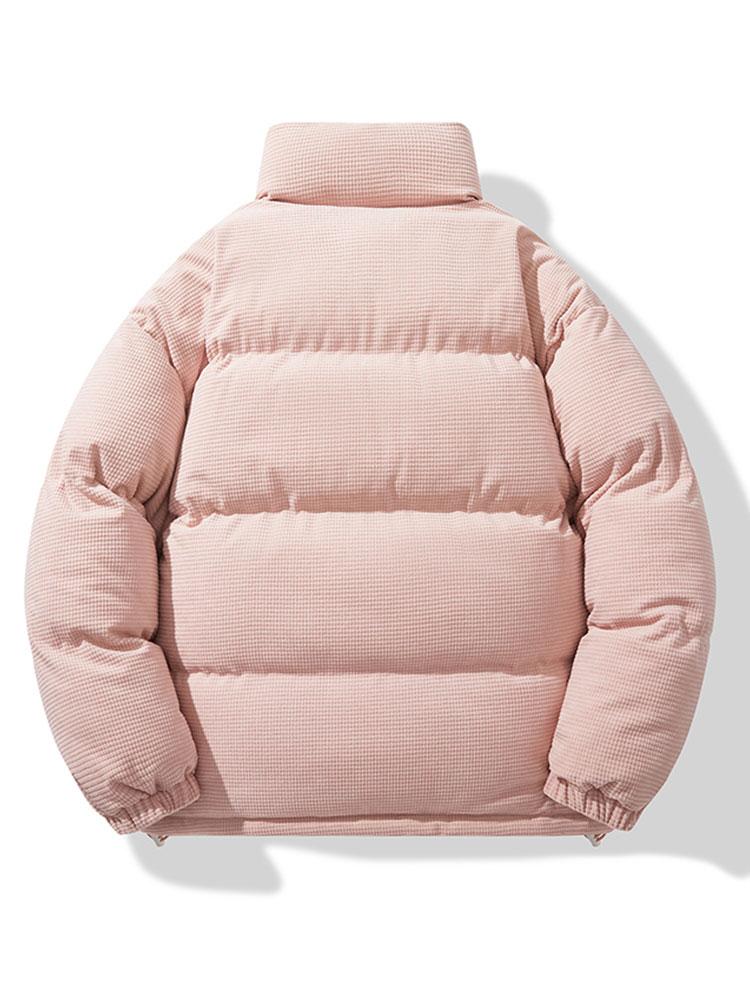 Enrique | Corduroy Zip Up Puffer Coat