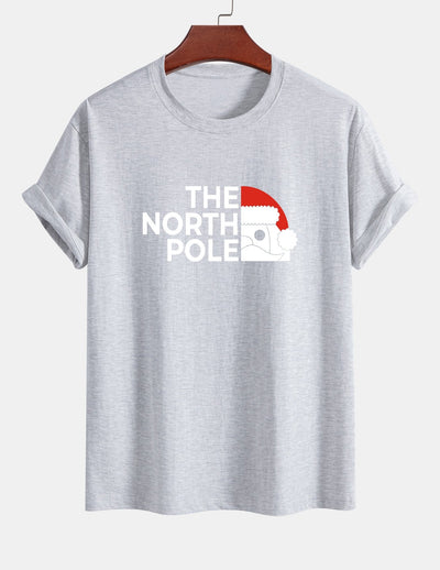 Alberto® | Santa Claus Slogan Print Cotton T-Shirt
