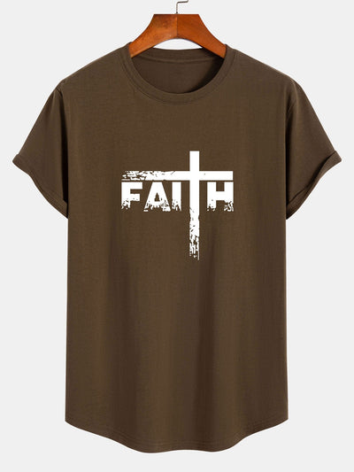 Tito® | Print Cotton Arc Hem T-Shirt