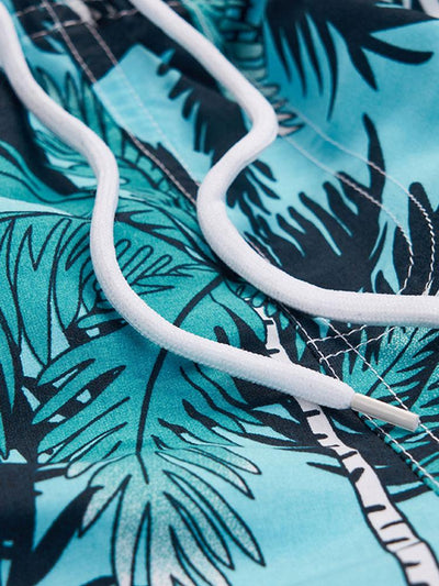 Muhammad® | Tropical Print Button Up Shirt & Tropical Print Swim Shorts