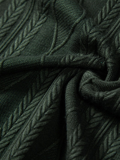 Ysidro® | Knitted Geometric Rhombus Jacquard Cuban Shirt