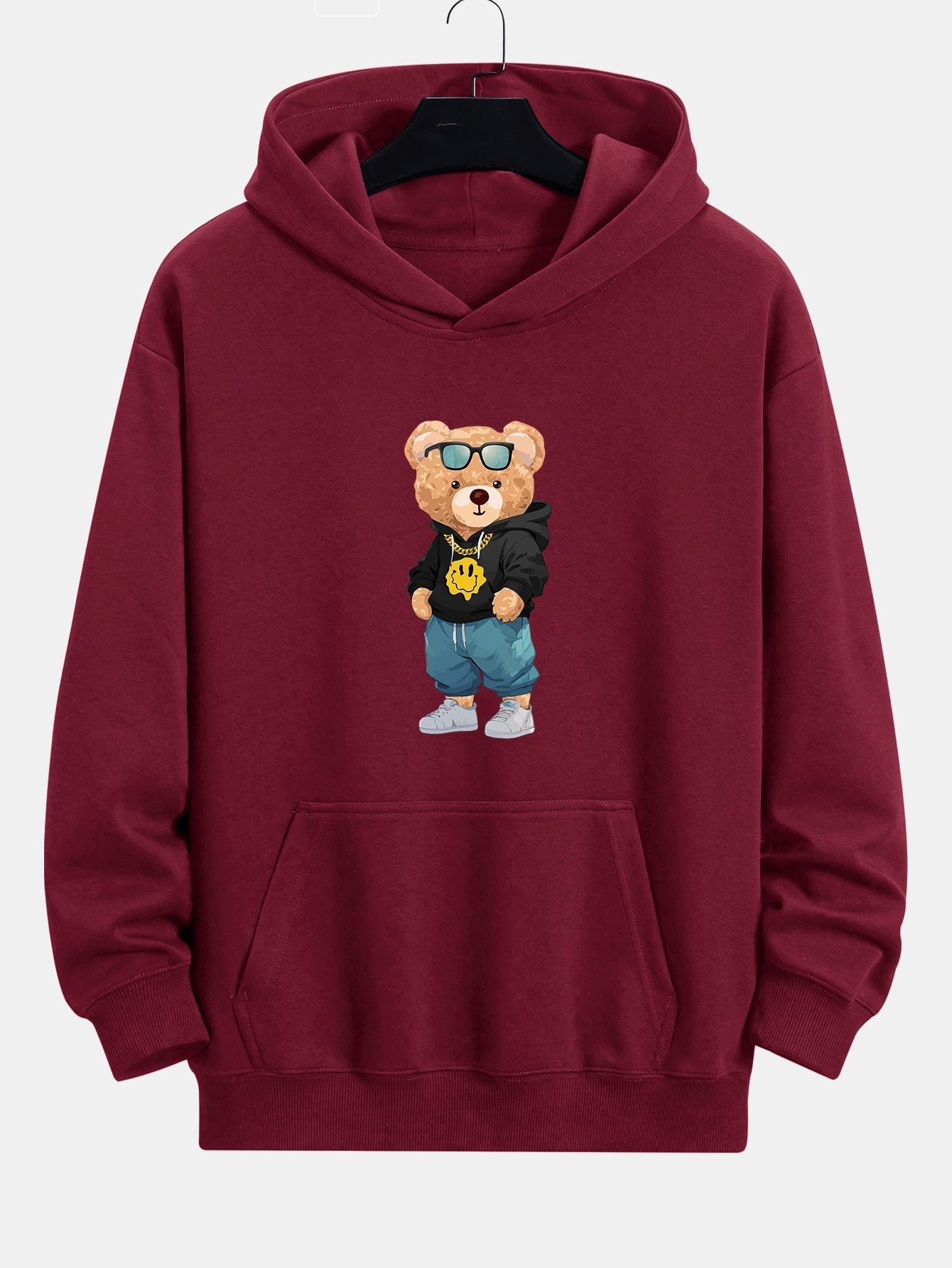 Anthony | Hip Hop Bear Print Relax Fit Hoodie