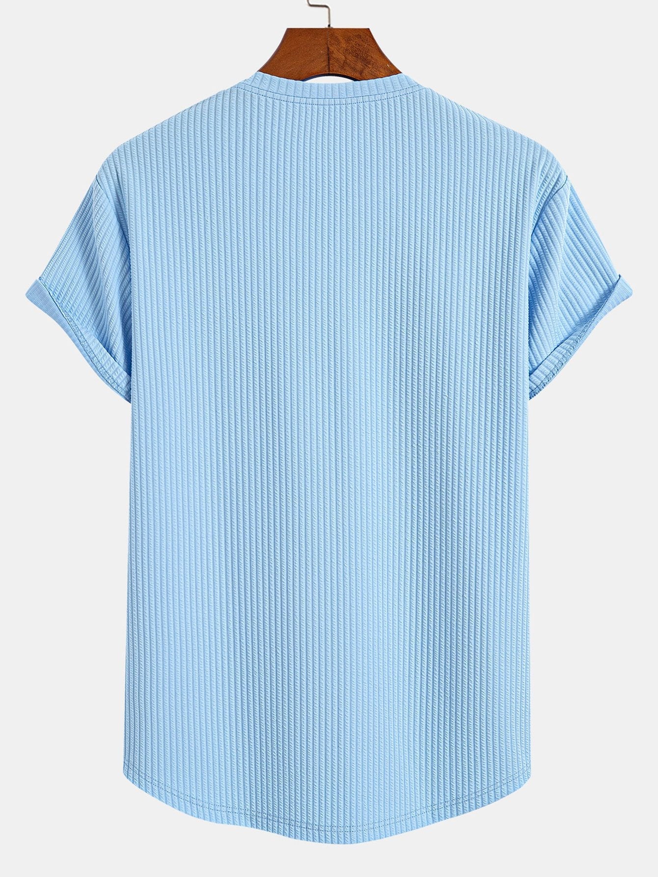 Bob® | Muscle Fit Notch Ribbed Arc Hem T-Shirt