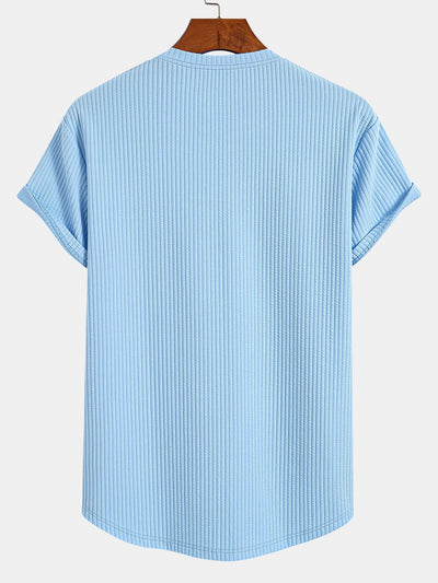 Bob® | Muscle Fit Notch Ribbed Arc Hem T-Shirt