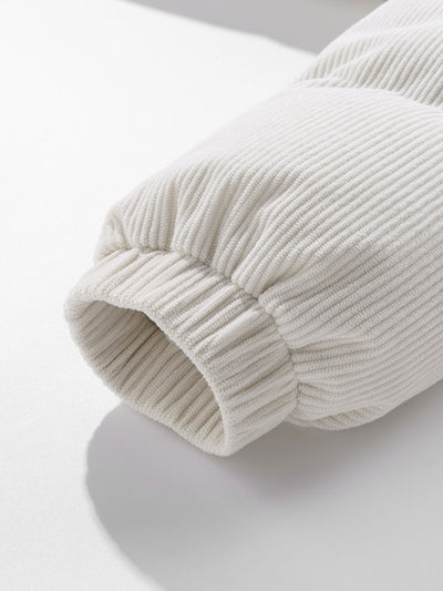 Leo | Corduroy Hooded Puffer Coat