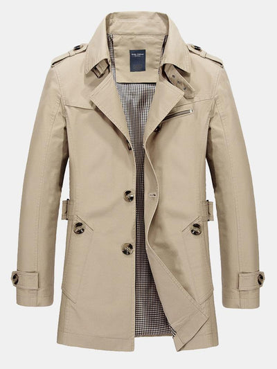 Zane | Long Line Chino Coat