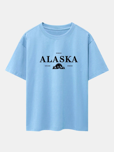 Enrique® | Slogan Print Drop Shoulder Oversize T-Shirt