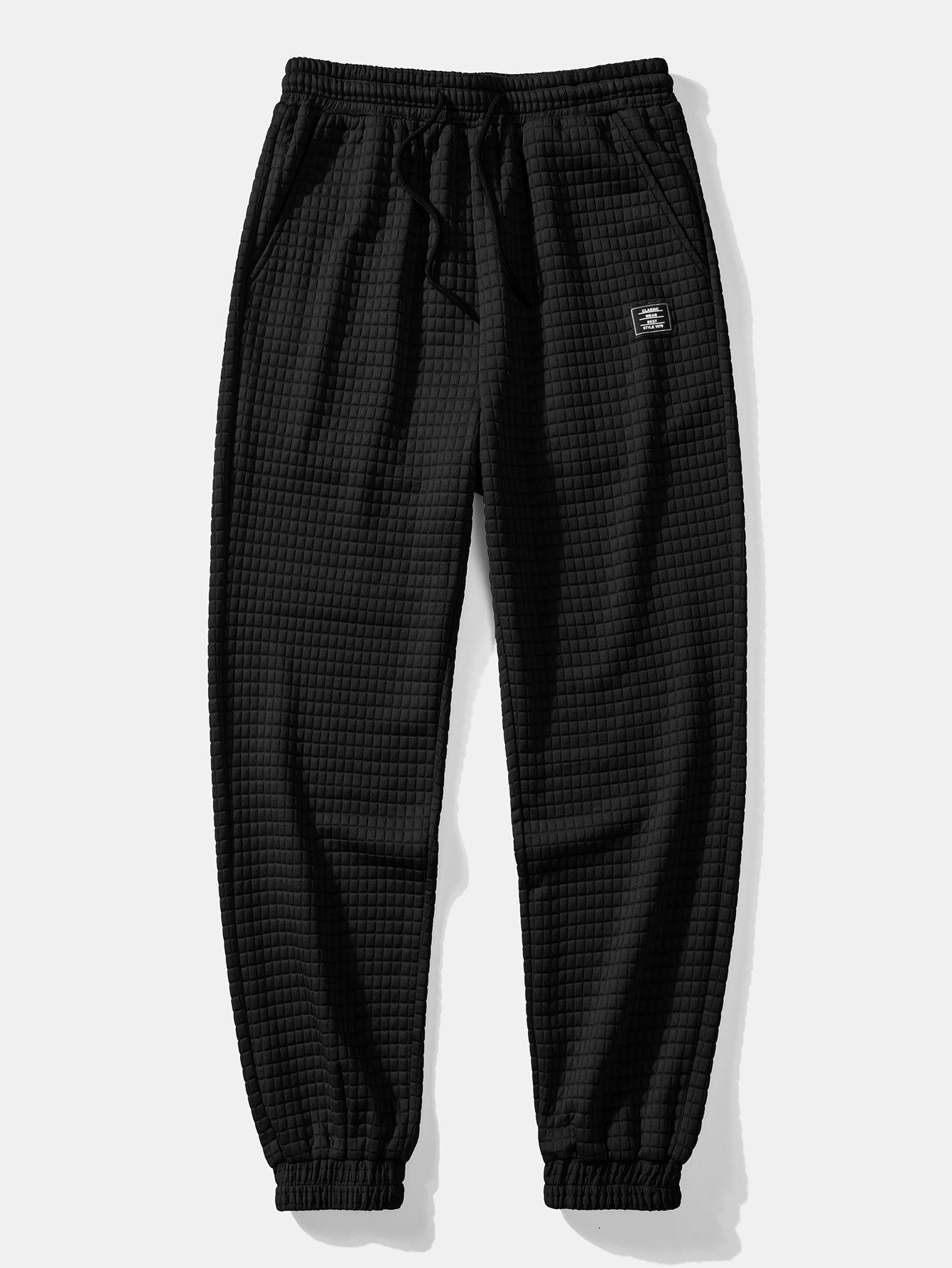 Gustavo® | Drawstring Waffle Jogger Pants