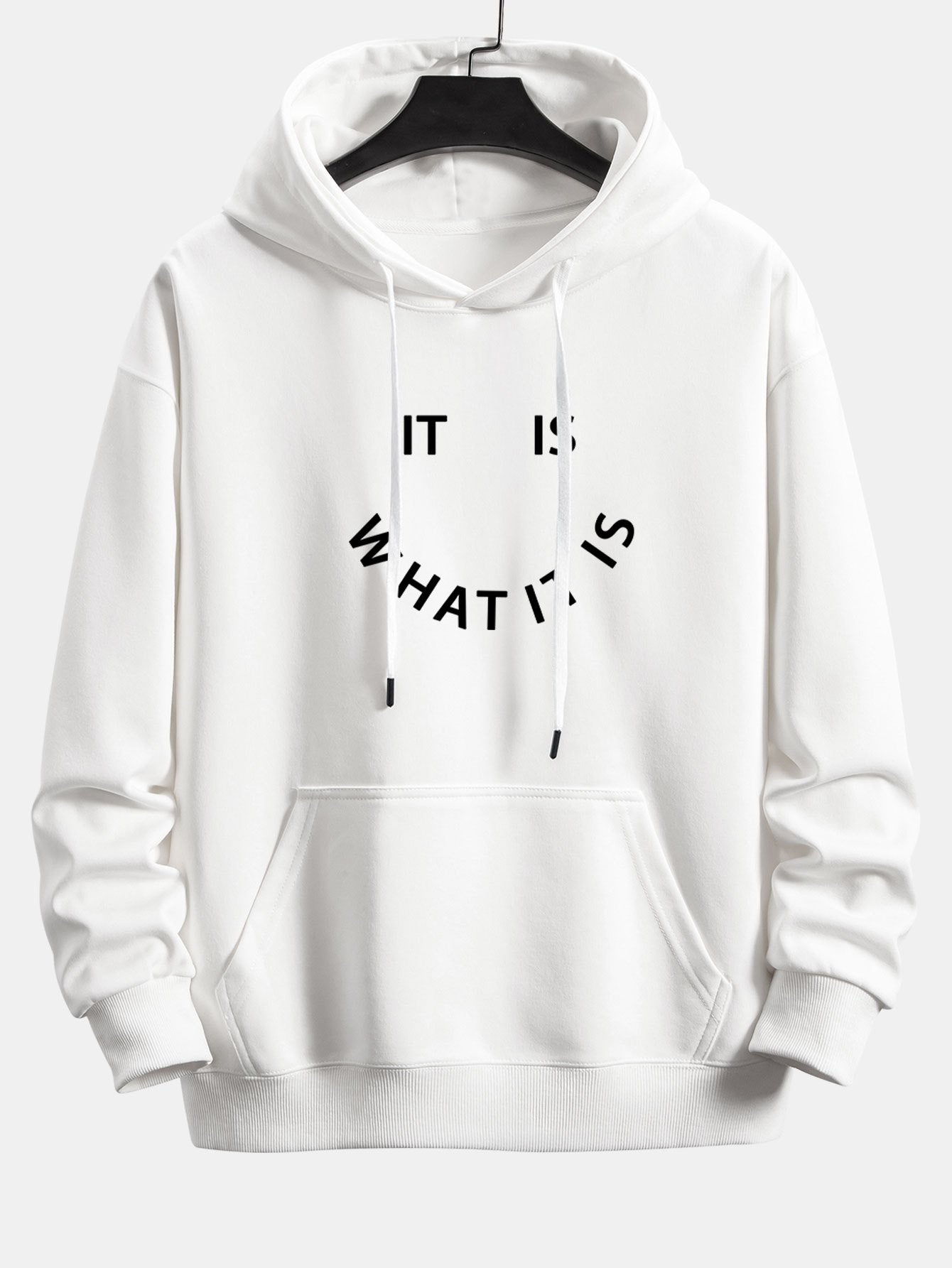 Nathan | It Is What It Is Print Relax Fit Hoodie