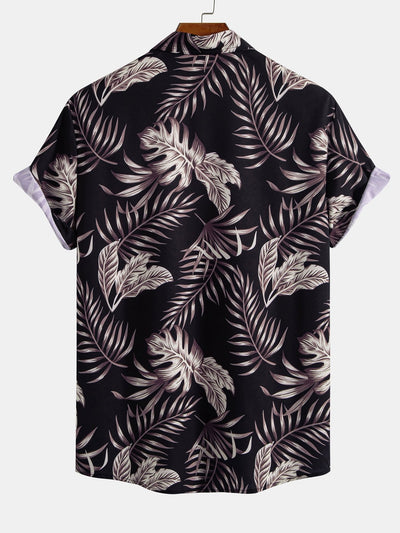 Arquimedes® | Leaf Print Button Up Shirt