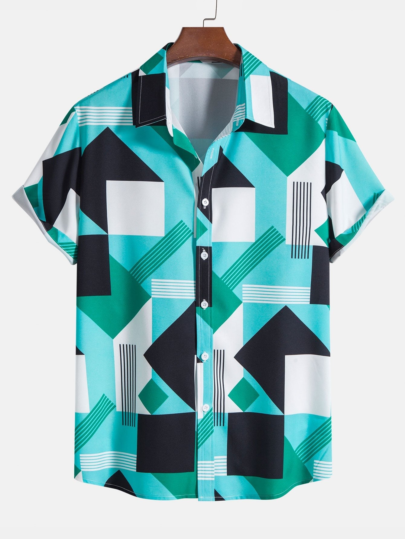 Karl® | Color Block Stripe Print Shirt