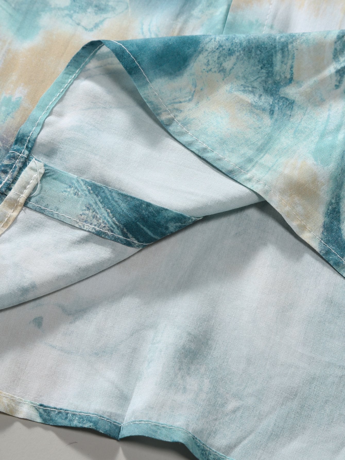 Anwell® | Marble Texture Print Button Up Shirt