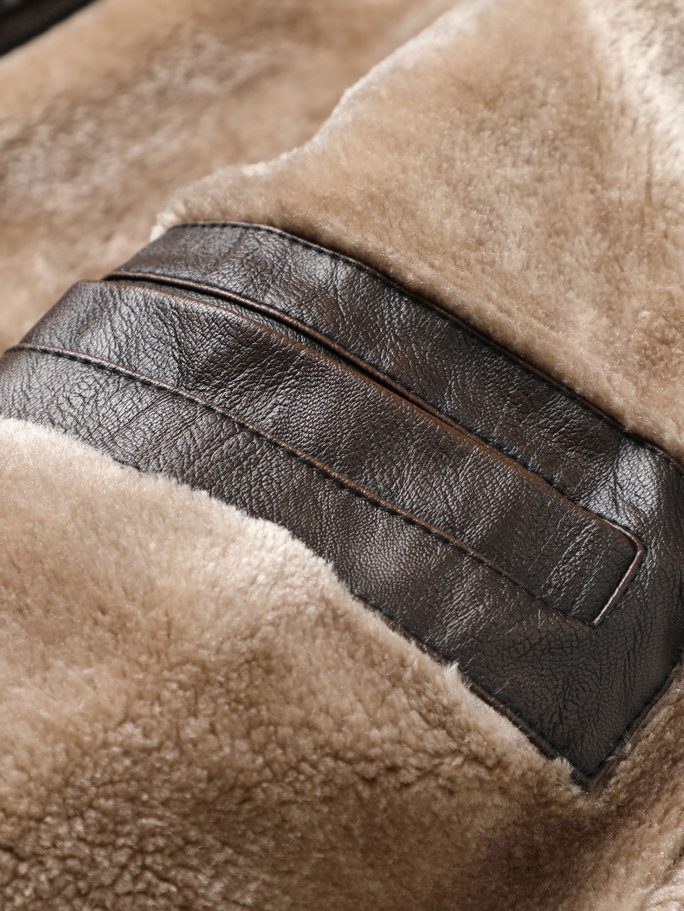 Leandro | Long Lined Faux Fur Lined PU Leather Overcoat
