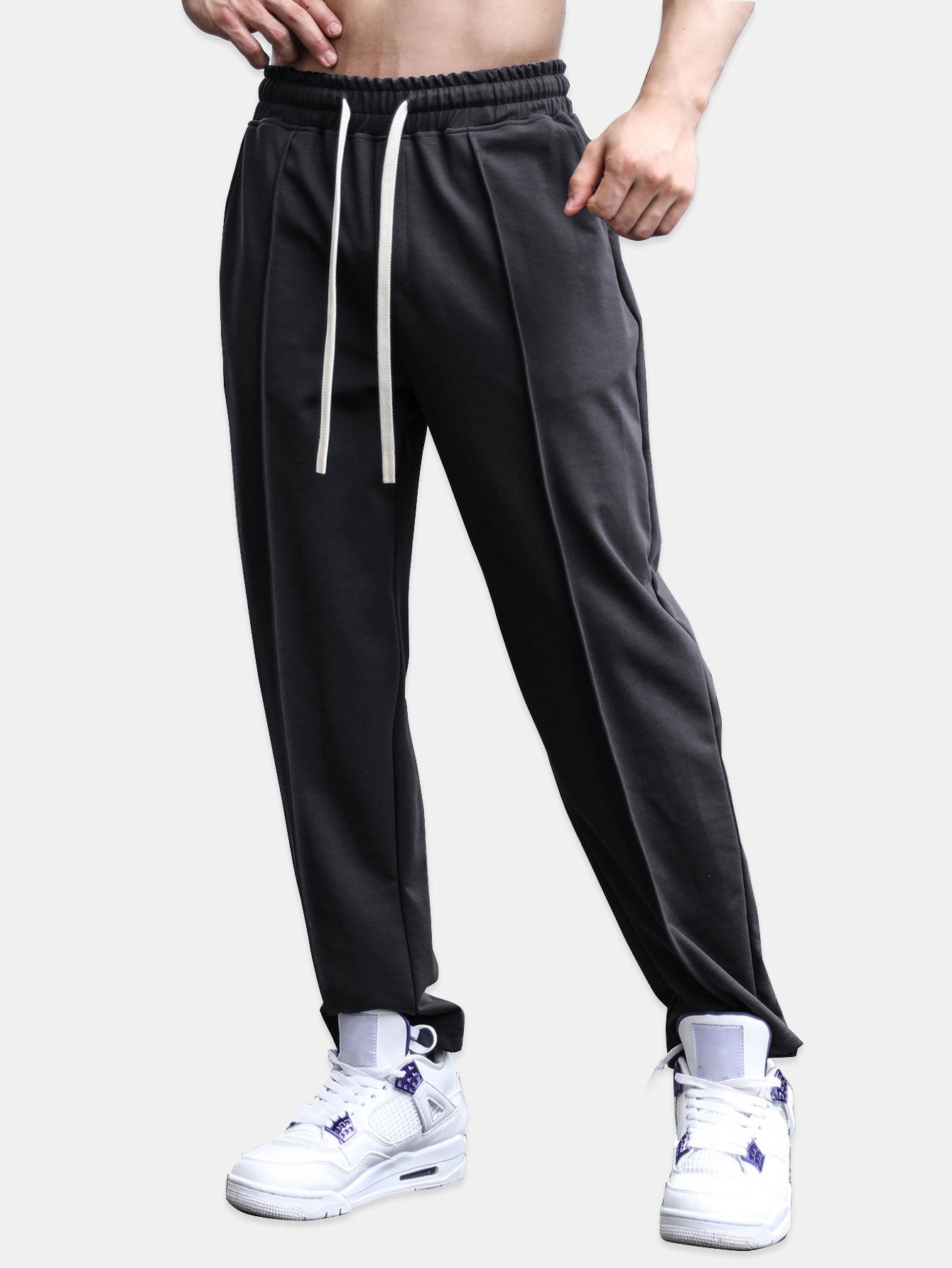 Balthasar® | Tapered Jogger Pants With Pintuck