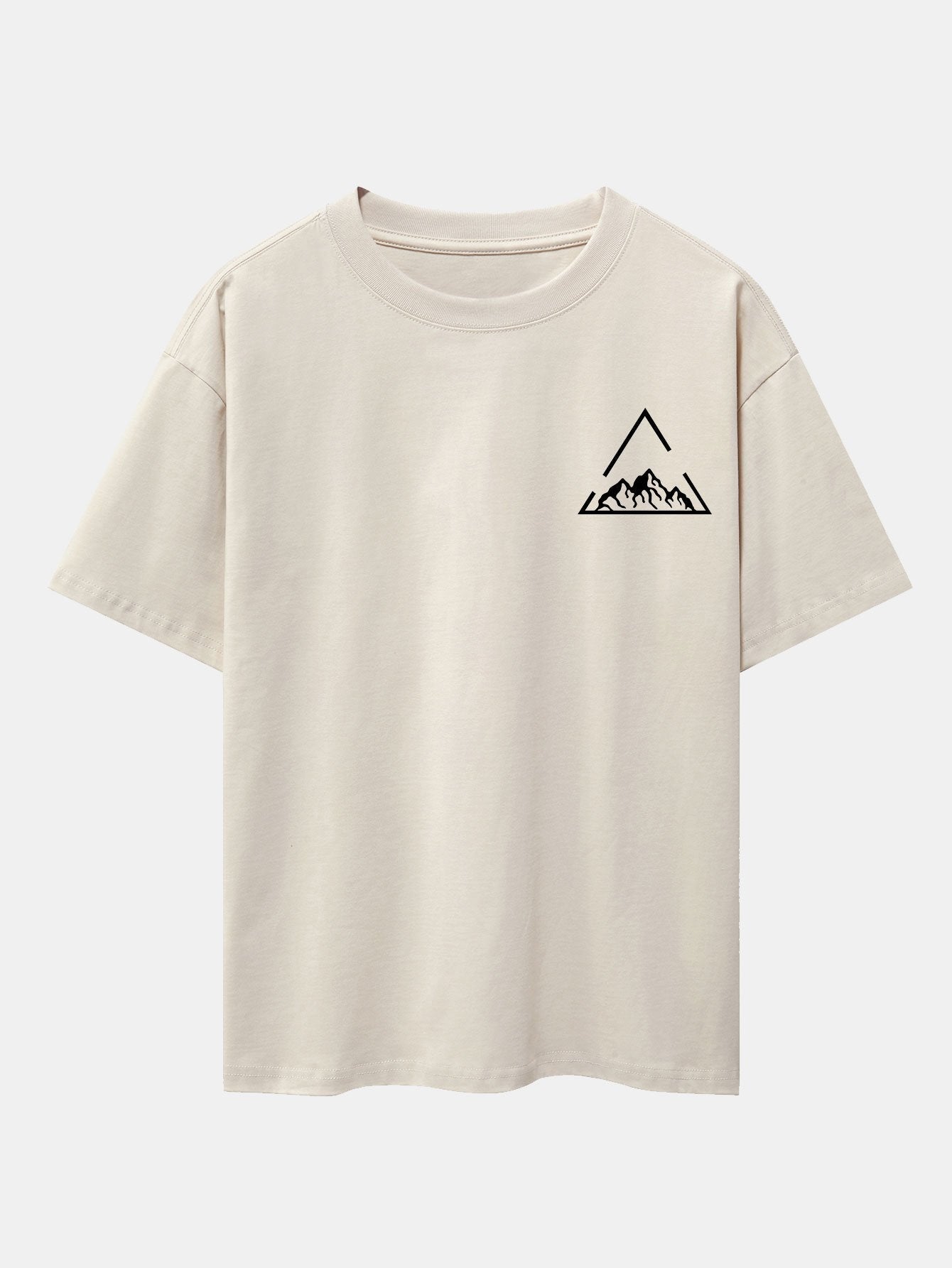 Lloyd® | Triangle Mountain Print Drop Shoulder Oversize T-Shirt