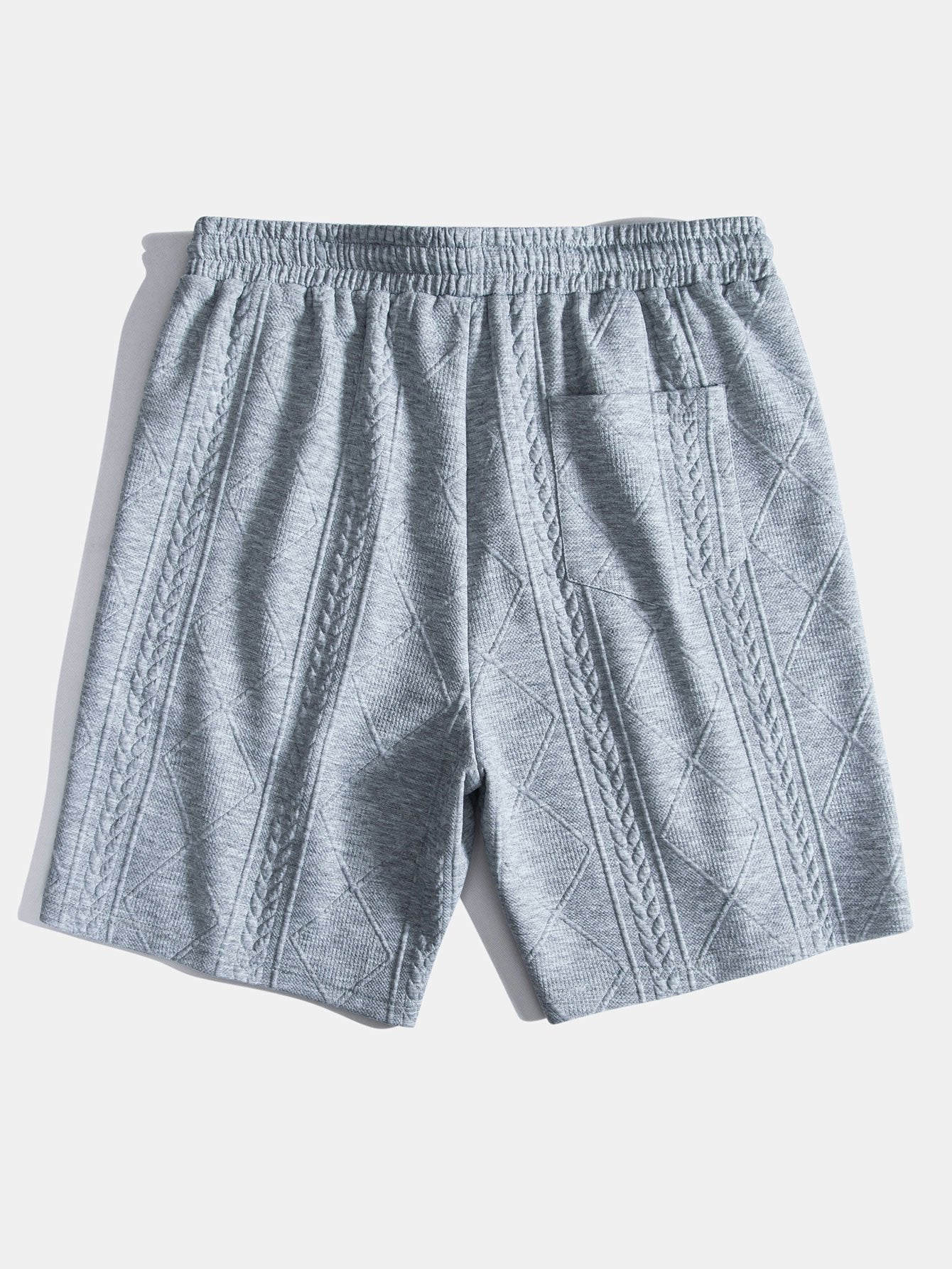 Adelphius® | 3 Pieces Geometric Jacquard Drawstring Shorts