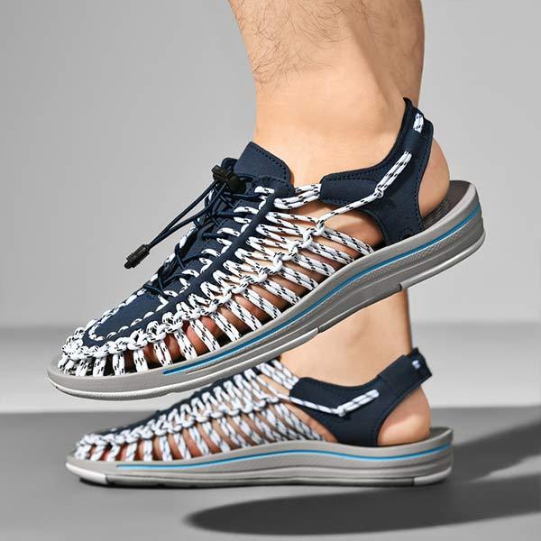 MEN'S HANDWOVEN BEACH SANDALS