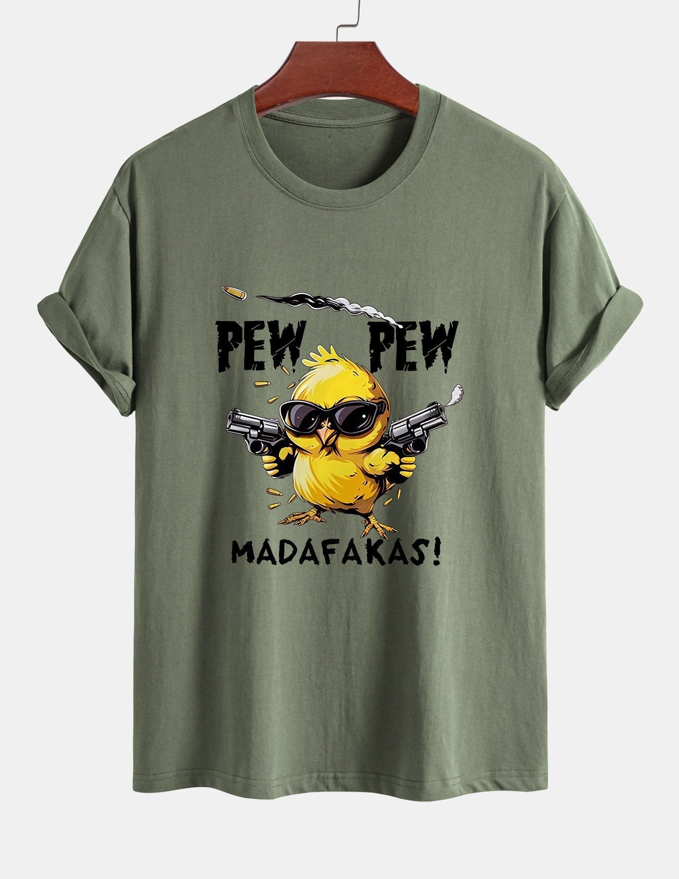 Servando® | Chicken Print Drop Shoulder Oversize T-Shirt