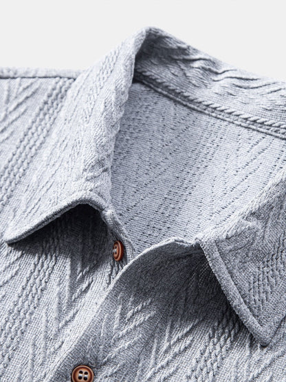 Yovanni® | Knitted Geometric Jacquard Polo