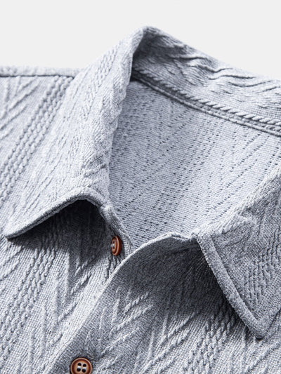 Yovanni® | Knitted Geometric Jacquard Polo