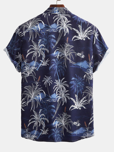 Arvo® | Palm Tree Print Button Up Shirt