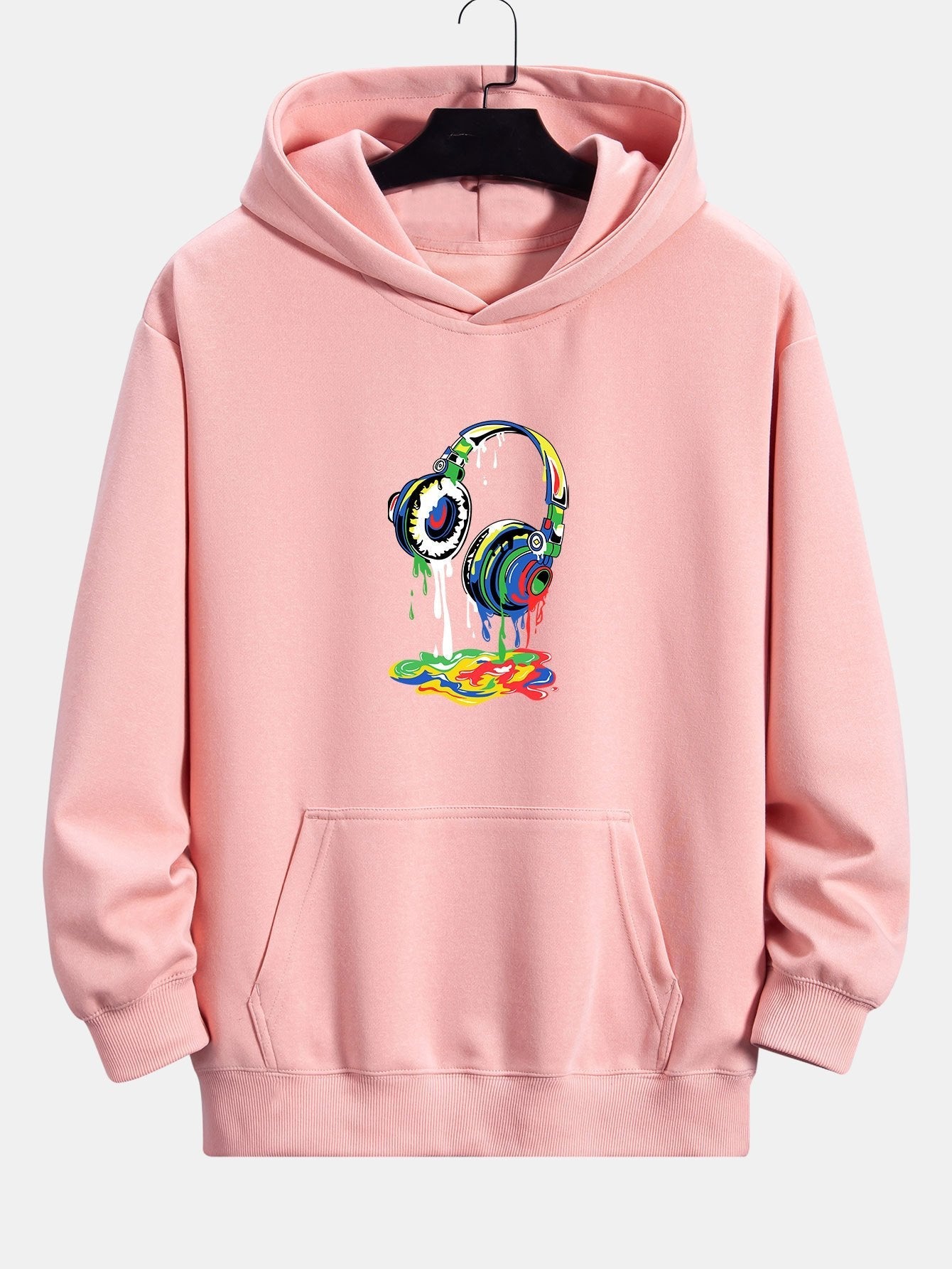 Tyrell | Dissolving Headphones Print Relax Fit Hoodie