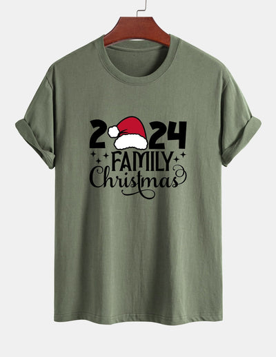 Adolfo® | Family Christmas 2024 Print Cotton T-Shirt