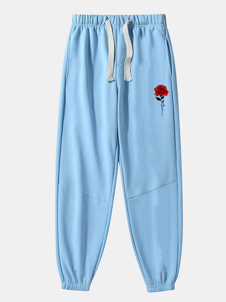 Baltsar® | Rose Print Cotton Blend Jogger Pants