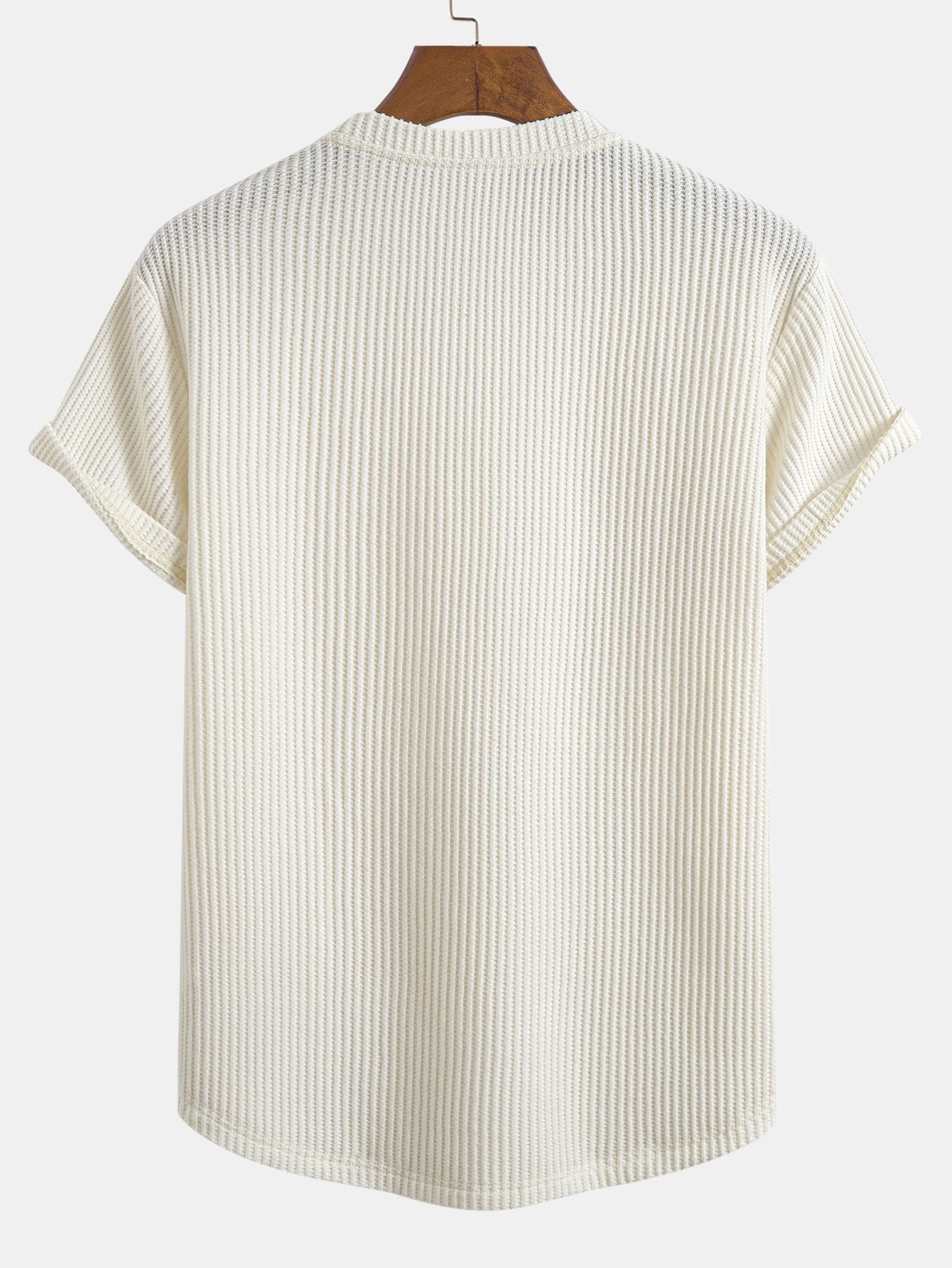 Gene® | Knitted Waffle Arc Hem T-Shirt