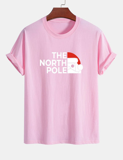 Alberto® | Santa Claus Slogan Print Cotton T-Shirt