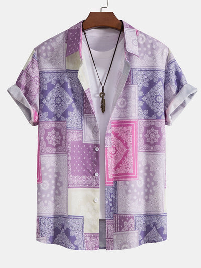 Amato® | Paisley Patchwork Print Shirt