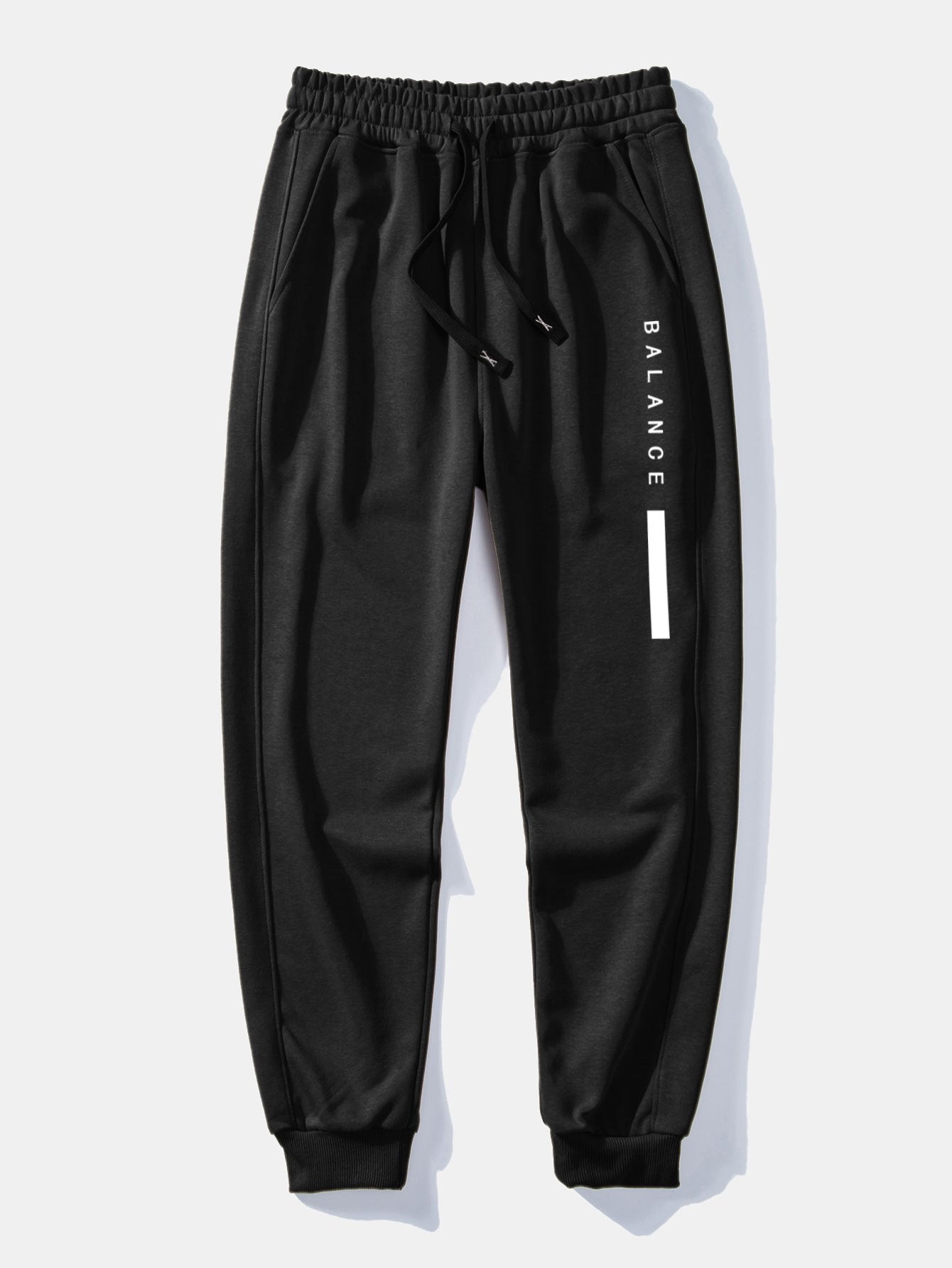 Nemesio® | Balance Stripe Print Drop Shoulder Oversize T-Shirt & Jogging Pants