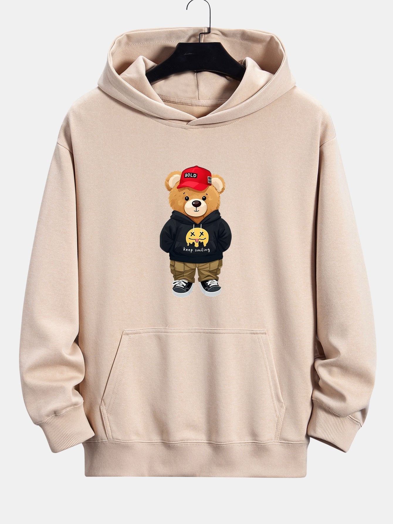 Kelvin | Hip Hop Bear Print Relax Fit Hoodie