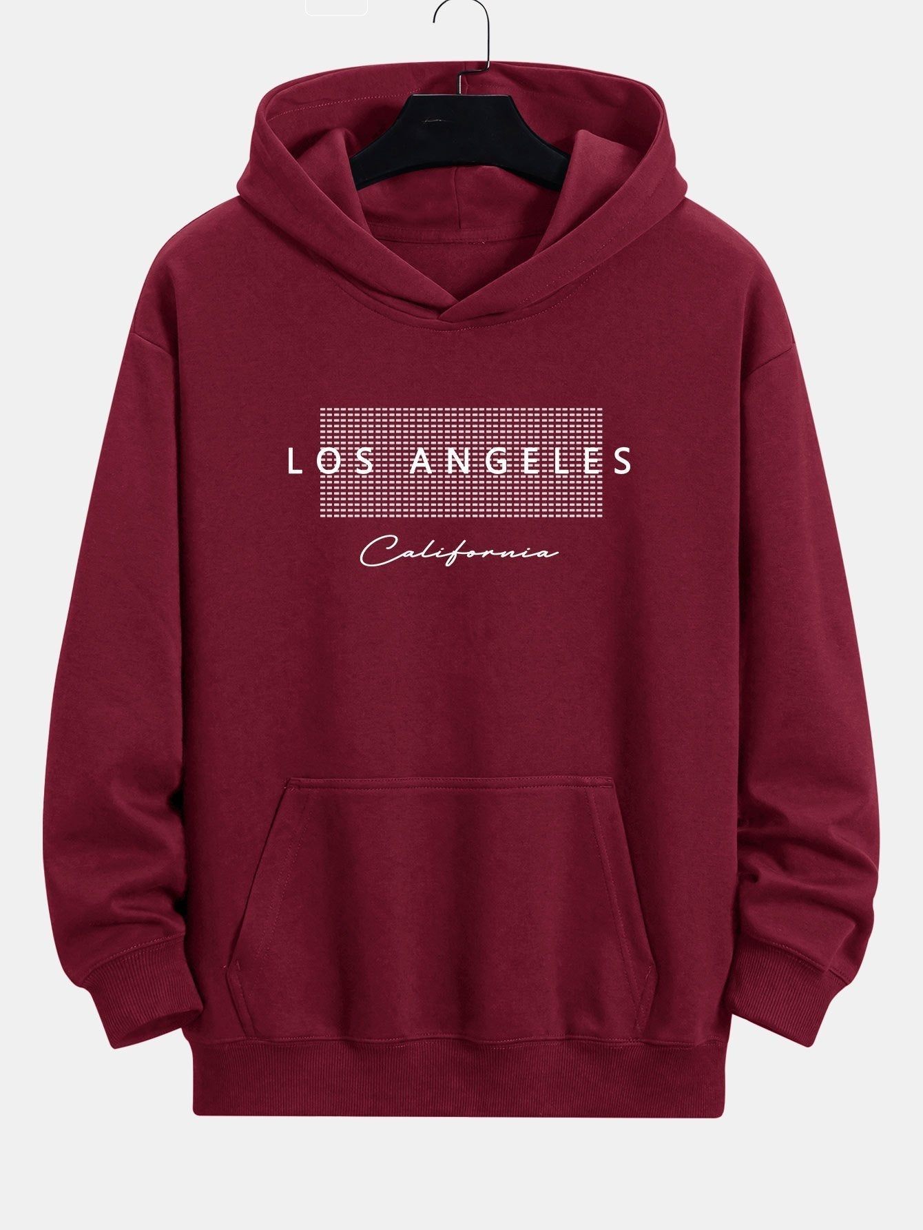 Toby | Los Angeles Checkered Print Relax Fit Hoodie