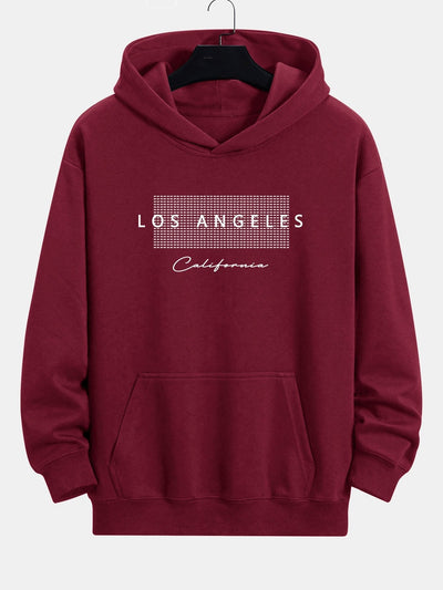 Toby | Los Angeles Checkered Print Relax Fit Hoodie