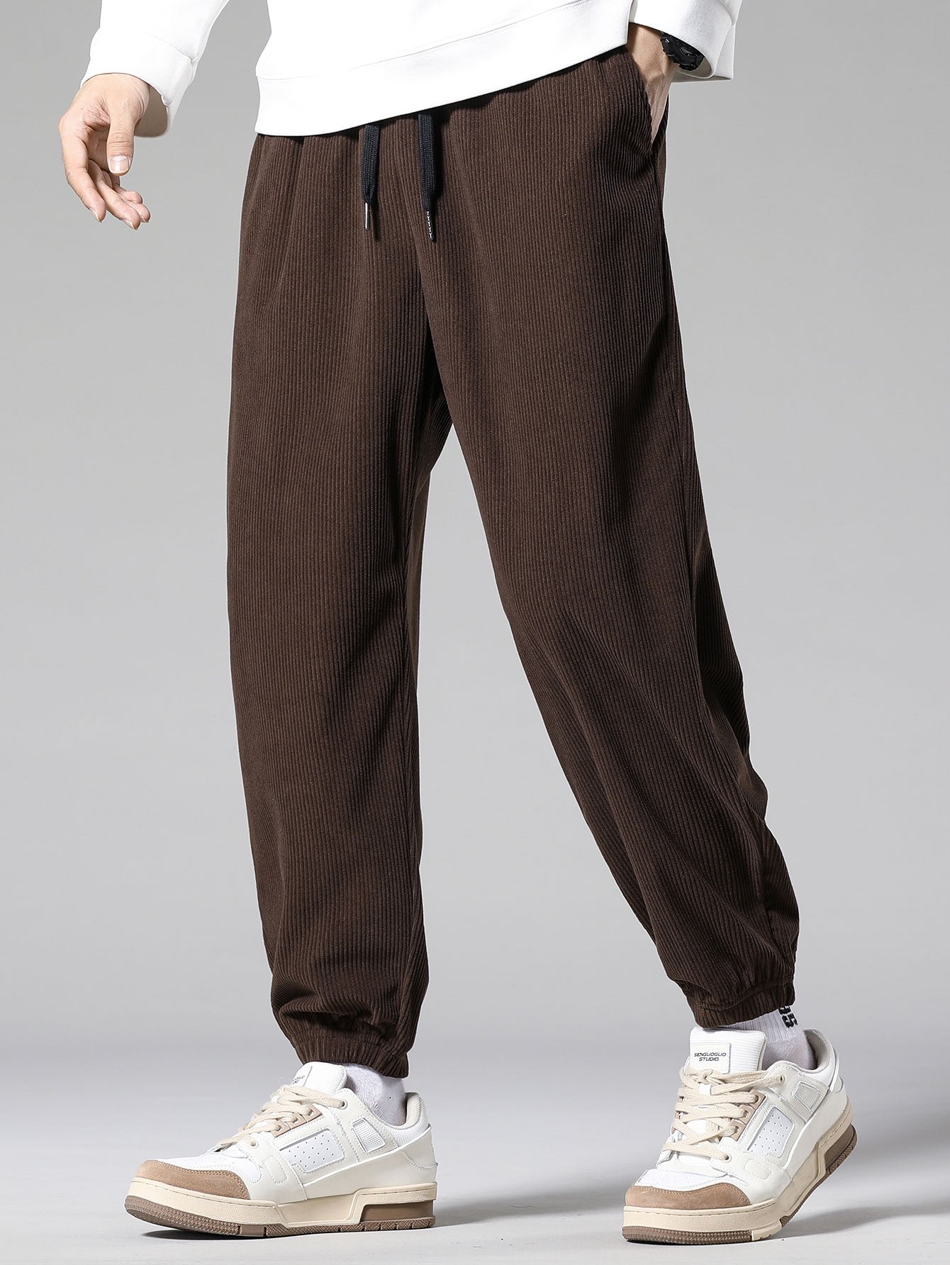 Emeterio® | Corduroy Drawstring Jogging Pants