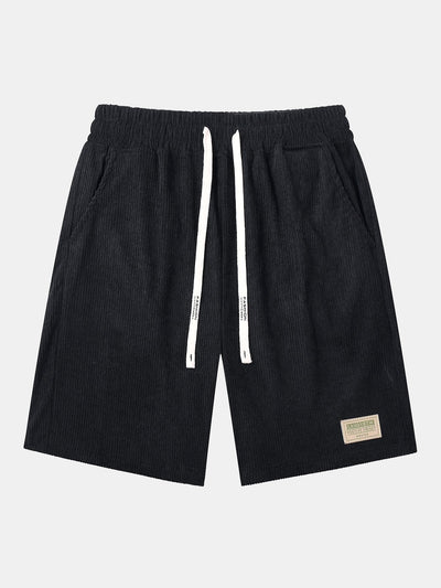 Barbour® | Corduroy Drawstring Shorts With Letter Label