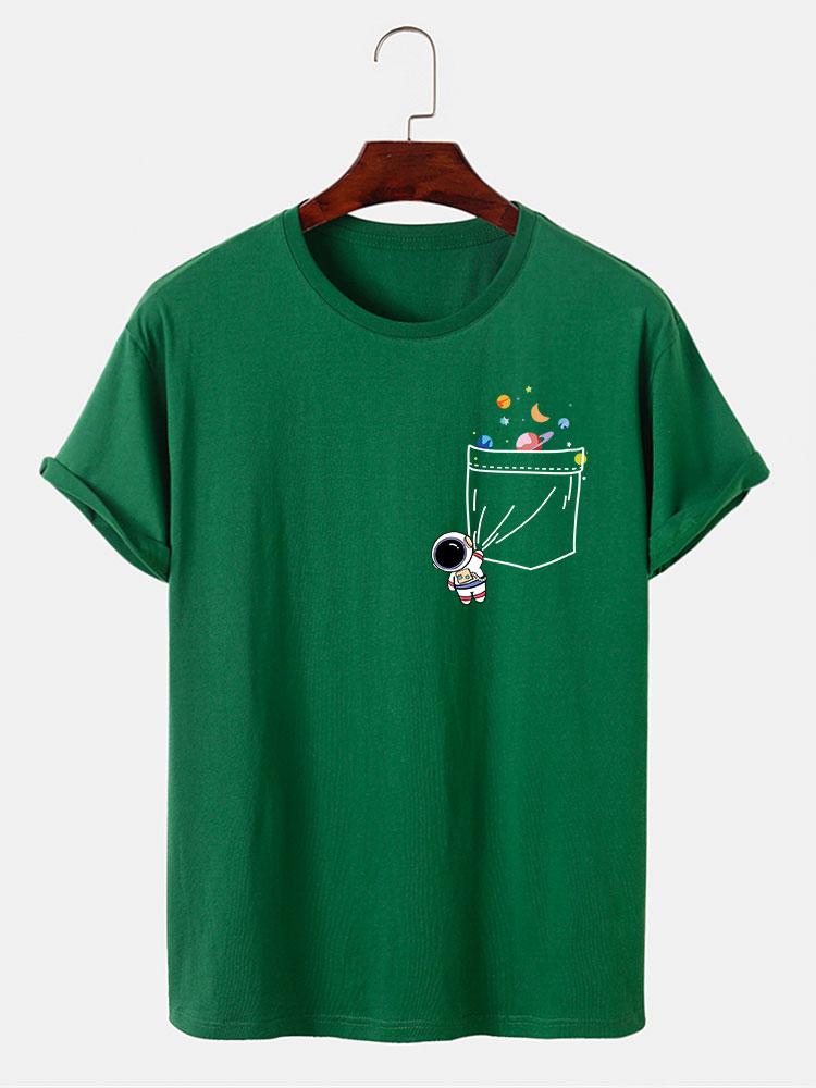 Lino® | Astronaut Space Pocket Print T-Shirt