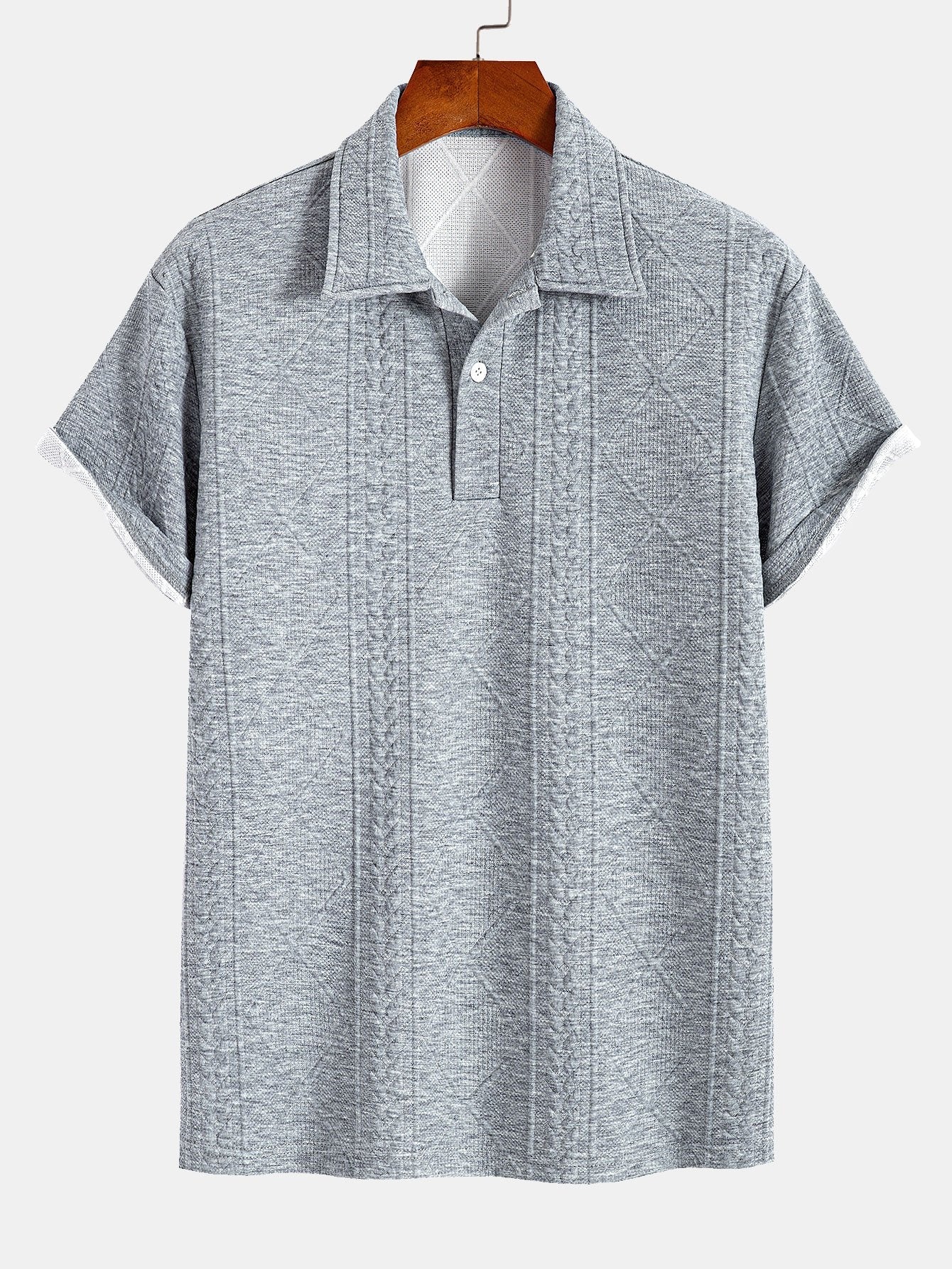 Xavier | Geometric Jacquard Polo
