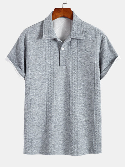 Xavier | Geometric Jacquard Polo