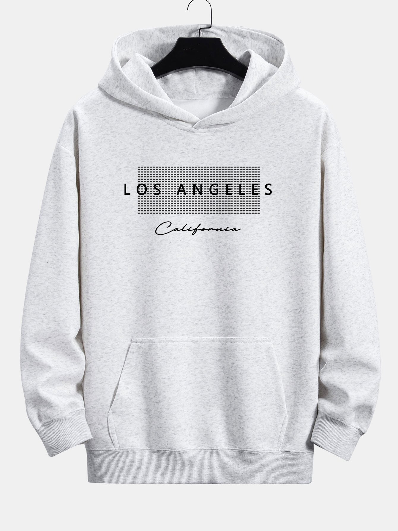 Toby | Los Angeles Checkered Print Relax Fit Hoodie