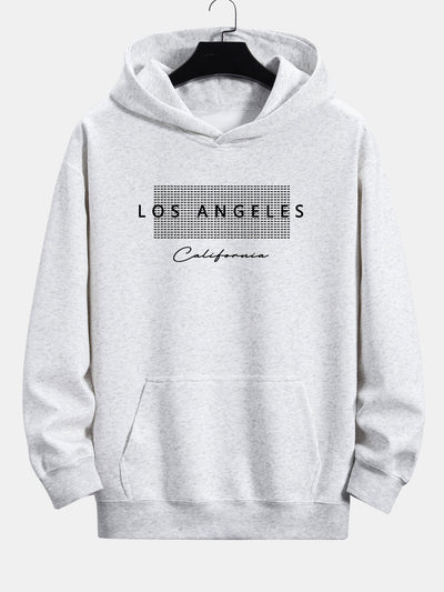 Toby | Los Angeles Checkered Print Relax Fit Hoodie