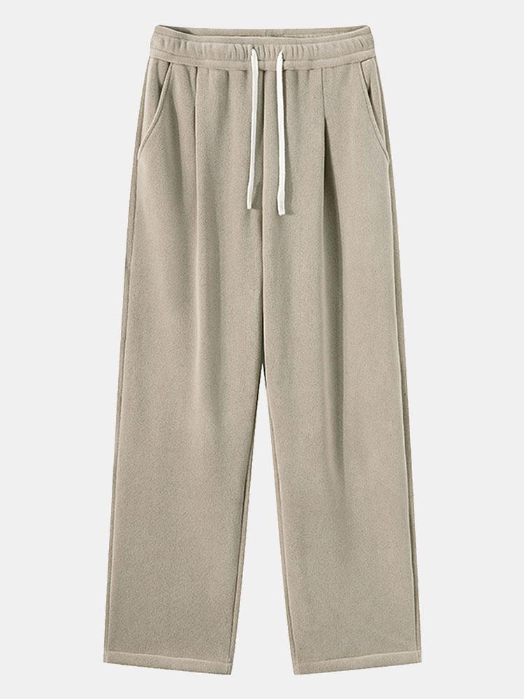 Admon® | 3 Pieces Polar Fleece Loose Fit Straight Leg Pants