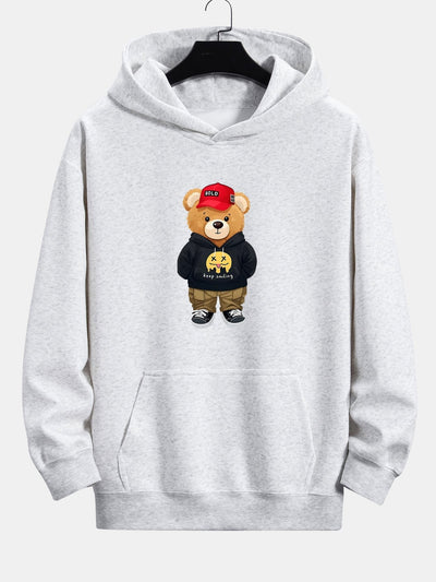 Kelvin | Hip Hop Bear Print Relax Fit Hoodie