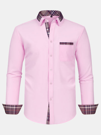 Althair® | Plaid Panel Button Up Shirt