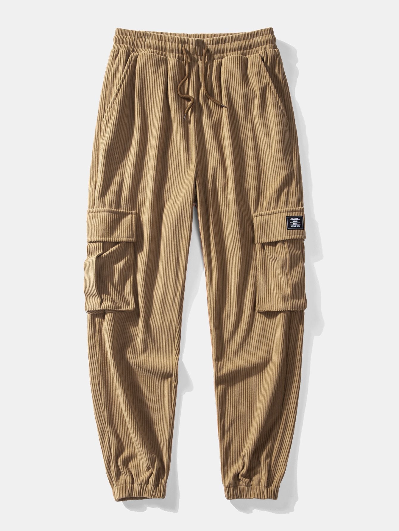 Alejandro® | Drawstring Corduroy Cargo Jogger Pants