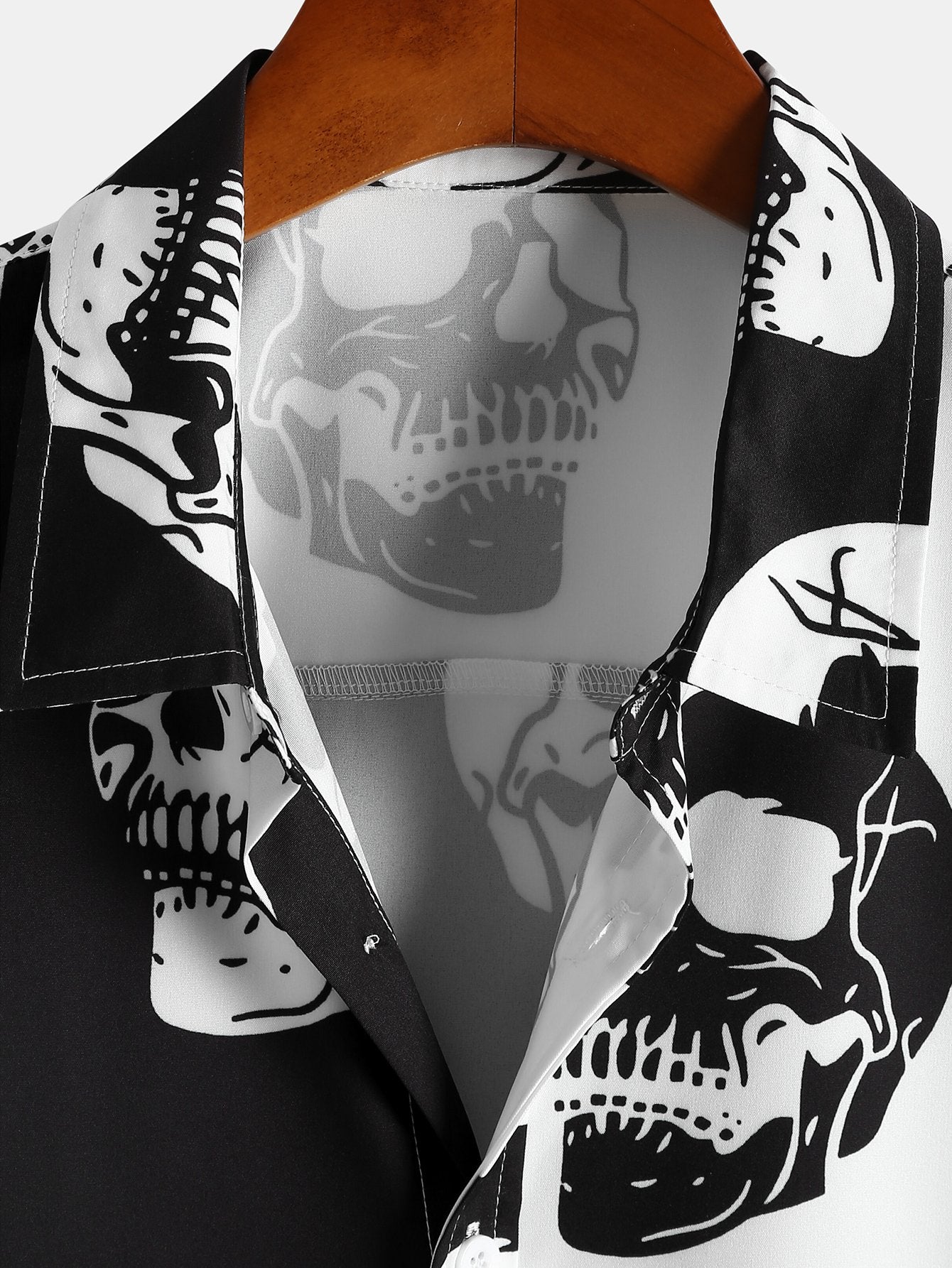 Andy® | Two Tone Skull Print Shirt