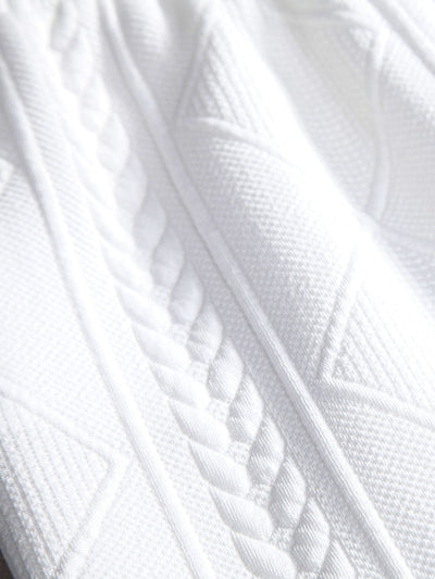Adelphius® | 3 Pieces Geometric Jacquard Drawstring Shorts